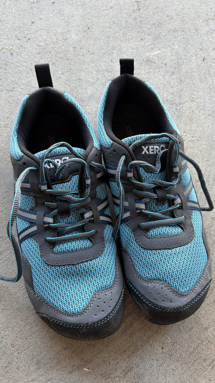 Xero Shoes Prio Women's Athletic Sneaker Blue Size 9.5 Barefoot Zero Drop Mesh